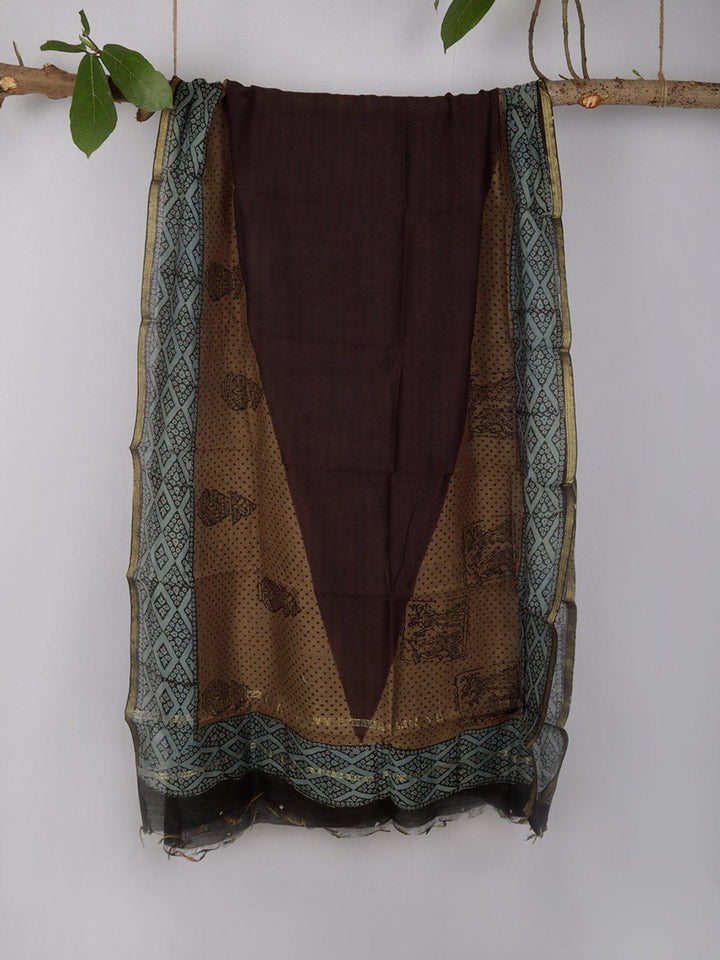 Chanderi Silk Cotton Dupatta - DUP2 Label Veena