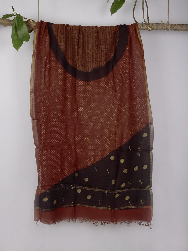 Chanderi Silk Cotton Dupatta - DUP7 Label Veena